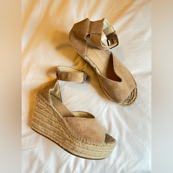soludos positano platform wedge 7.5 comfort espadrilles - Picture 6 of 16